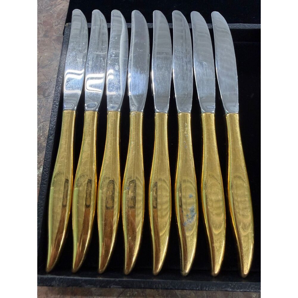 Textura Gold (Gold Electroplate) by Oneidacraft Deluxe - Picture 4 of 7